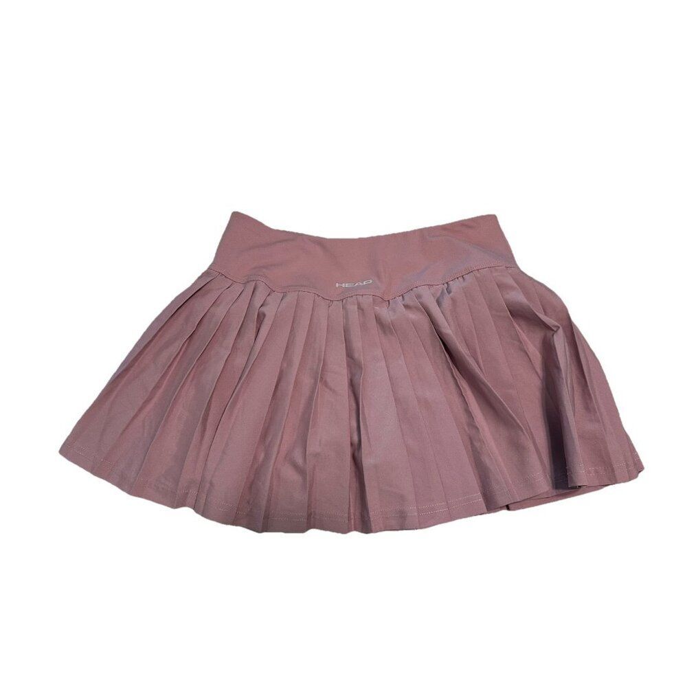 Head Ladies Sz S Tennis Golf pickleball skort Stretch pull on ruffle Mauve Pink